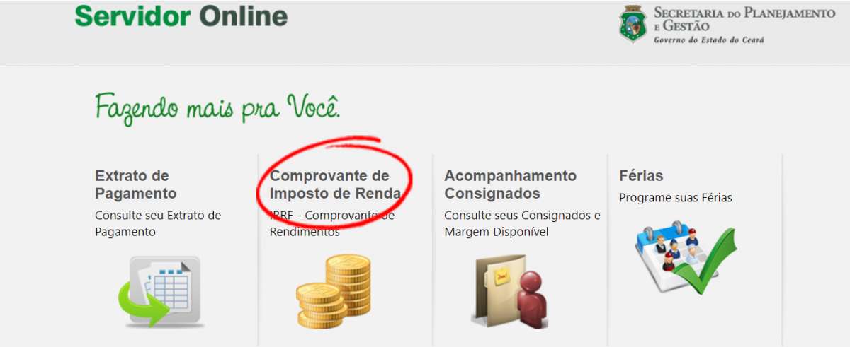 Seplag orienta como obter declaração de rendimentos para o IR
